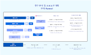 주간 분석 및 프로모션 계획판매 Funnel