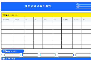 통신 관리 계획 최적화