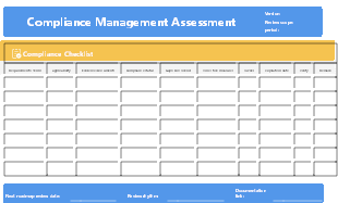 Project Compliance Management Assessment Framework Template