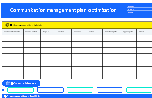 Project communication management plan optimization framework template