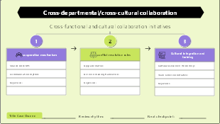 Cross-functional and cultural collaboration plan framework template